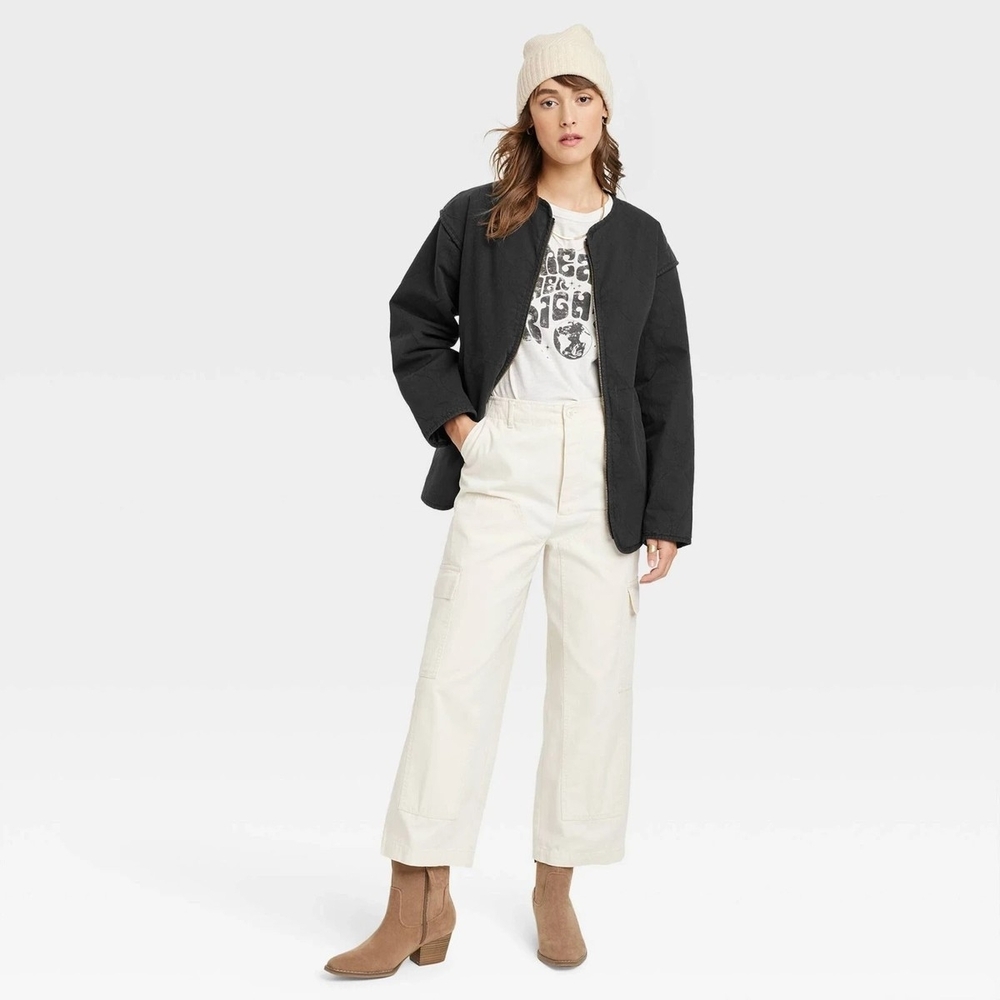 Universal Thread Women's Black Utility Jacket - Picture 3 of 8